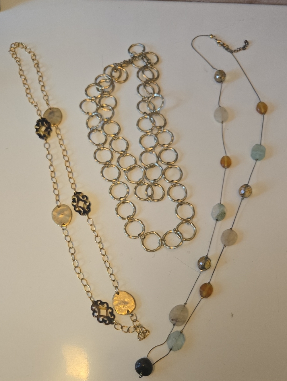 Gold-Tone Multi Chain Necklace Bundle - Women Jewelry
